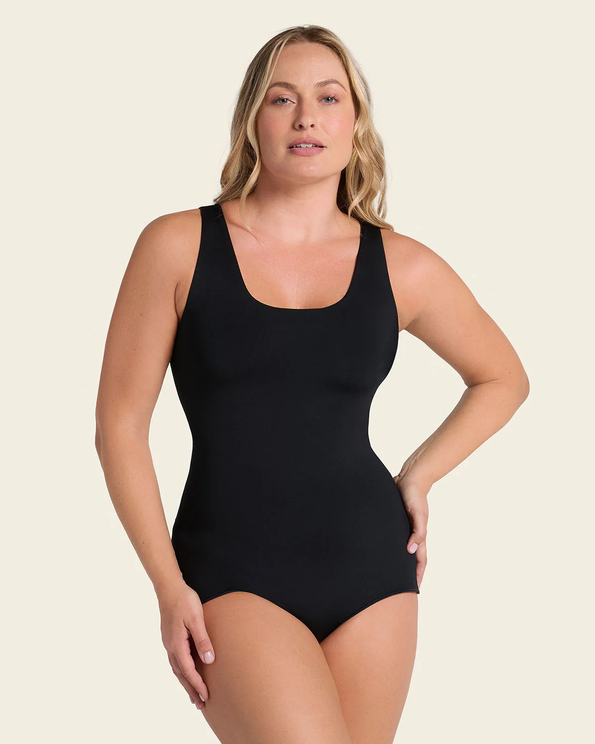 Plunge Classic Sleeveless Shaper Bodysuit - Image 3