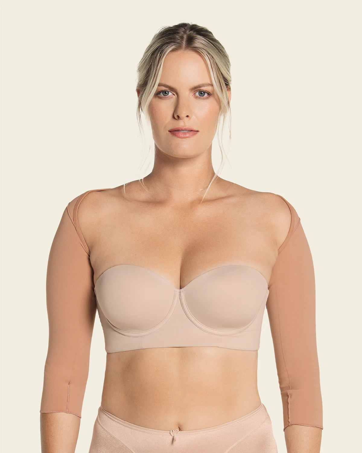 Post-Surgical ¾ Sleeve Arm Shaper with Back Closure - Image 4