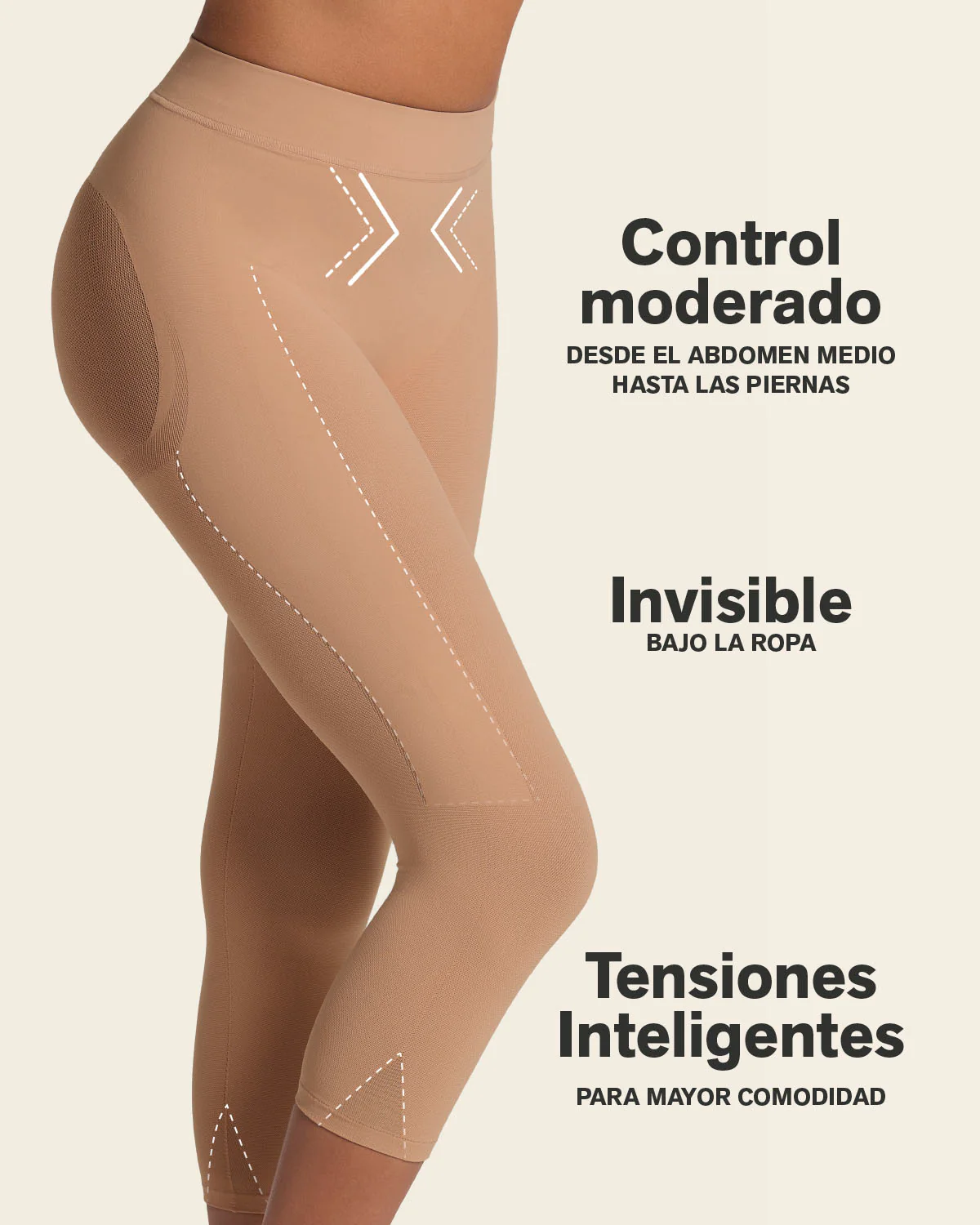 PowerStay Short + SmartShape Capri en Habano - Image 12