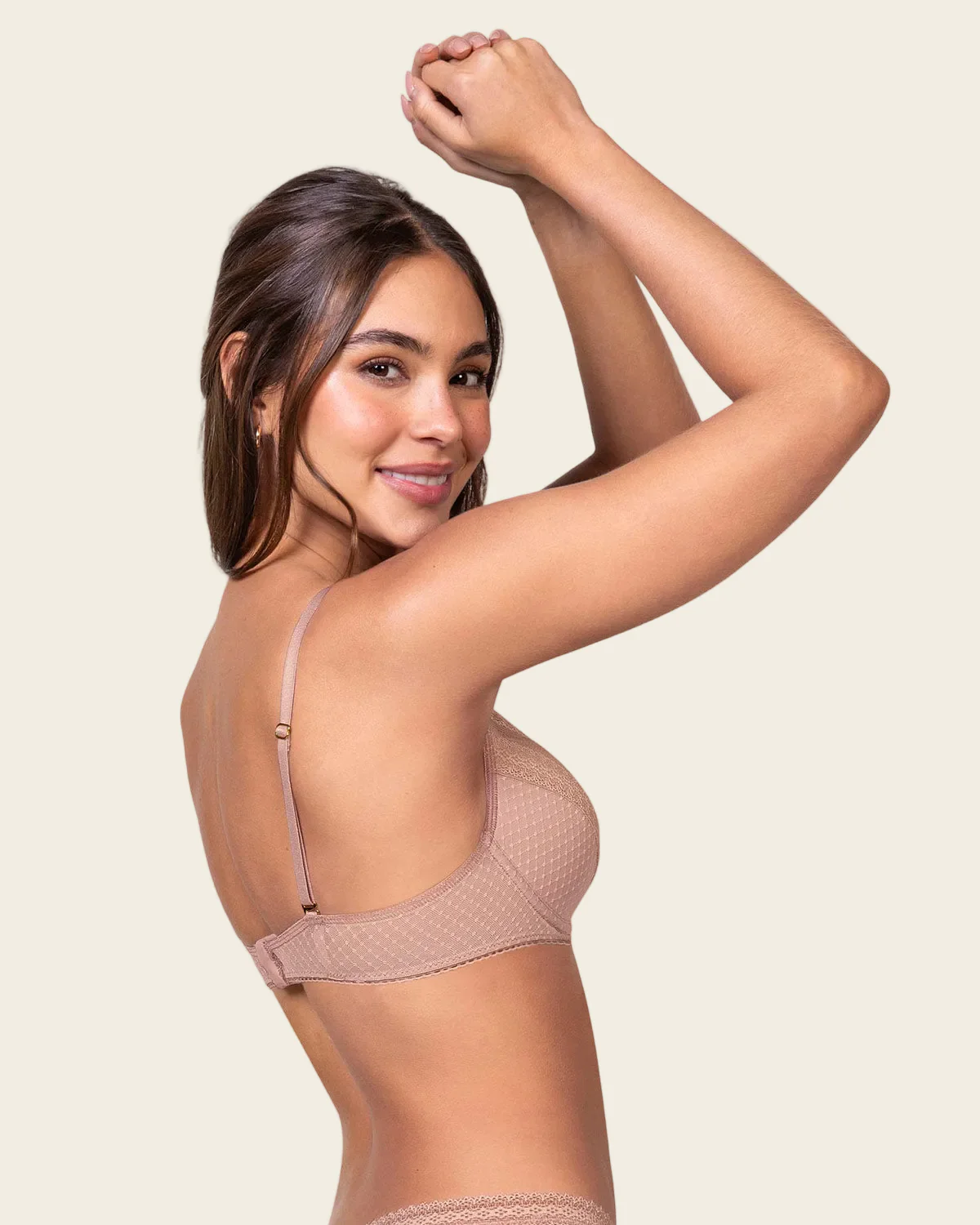 Pretty Sheer Lace Underwire Contour Bra - Image 6