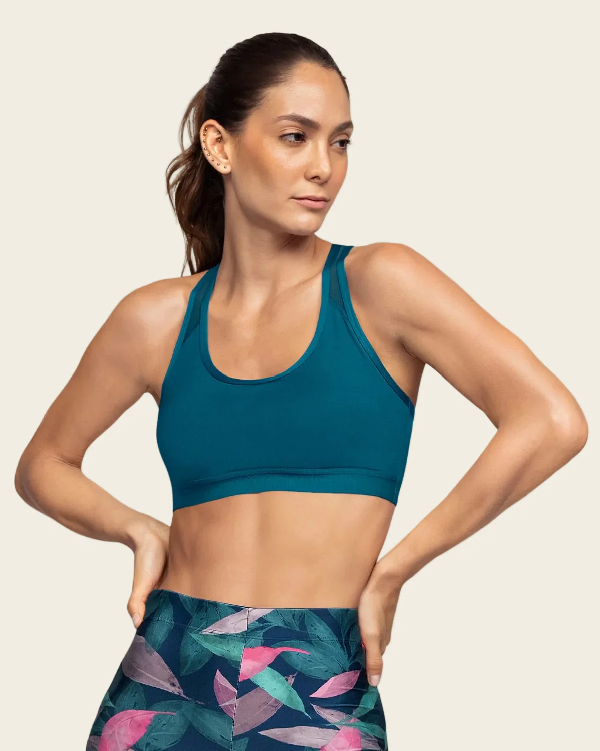 Quick-Dry Racerback Sports Bra - Image 18