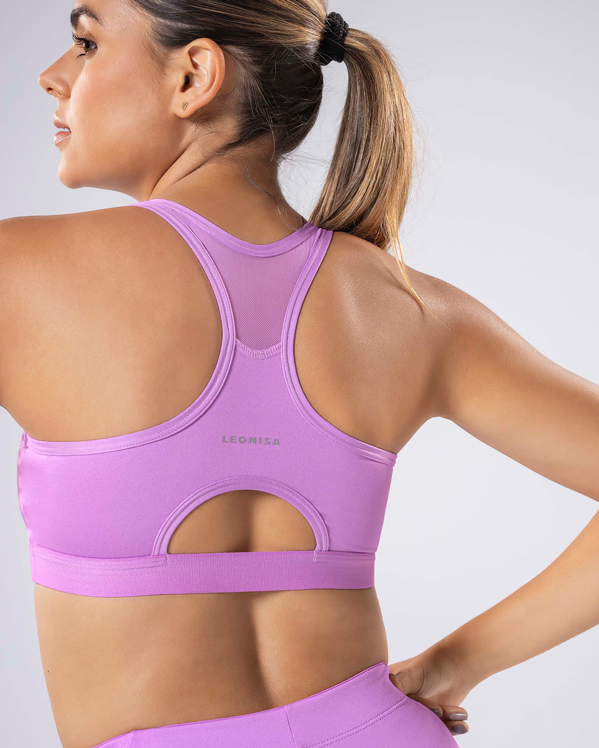 Quick-Dry Racerback Sports Bra - Image 29