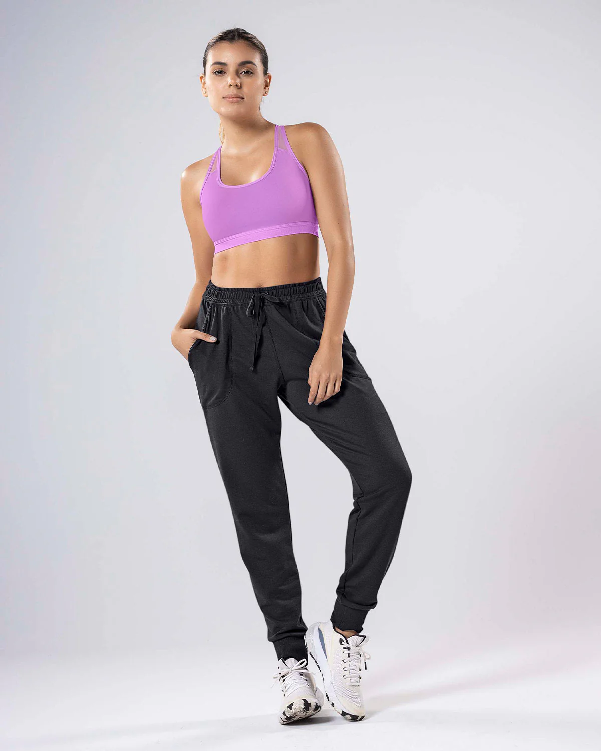 Quick-Dry Racerback Sports Bra - Image 32