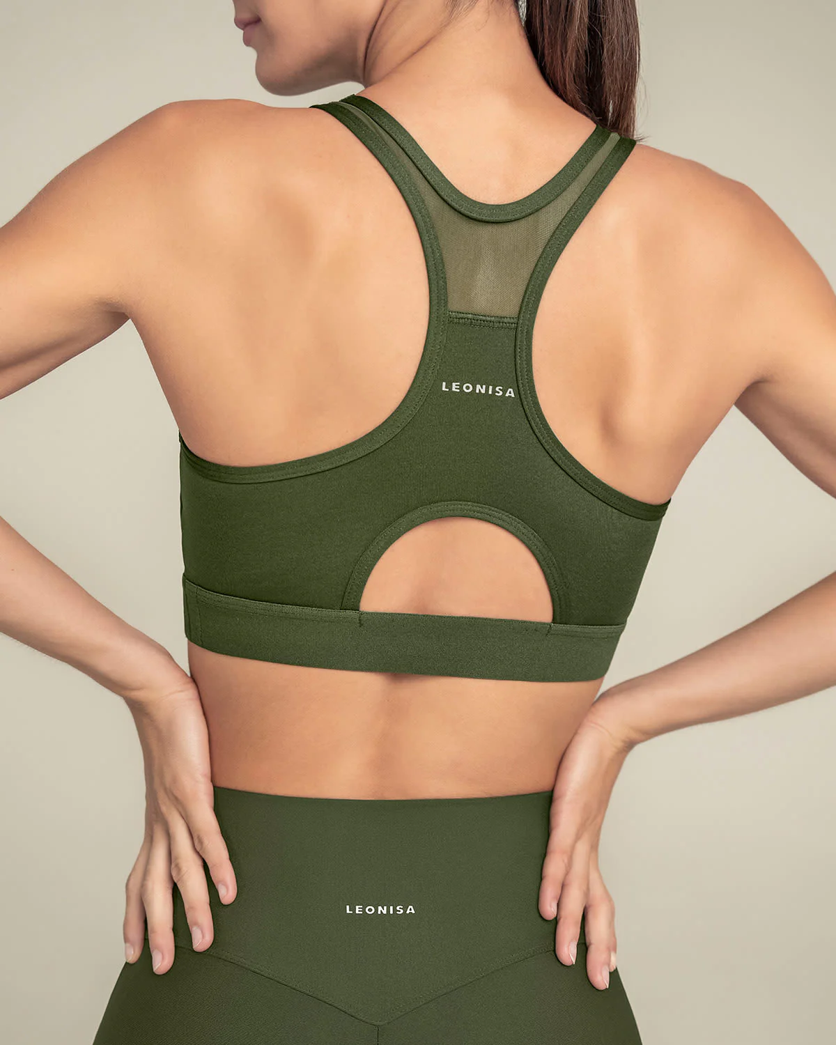 Quick-Dry Racerback Sports Bra - Image 9