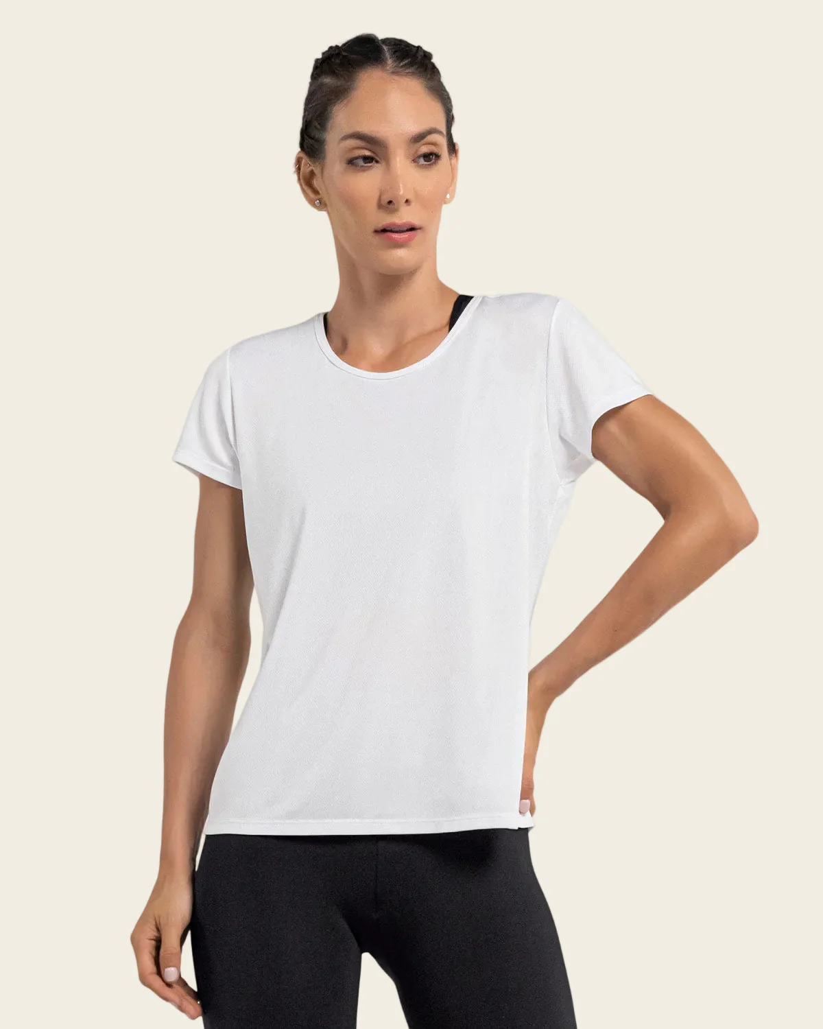 Quick-Dry Short Sleeve Round-Neck Active Tee - Image 12
