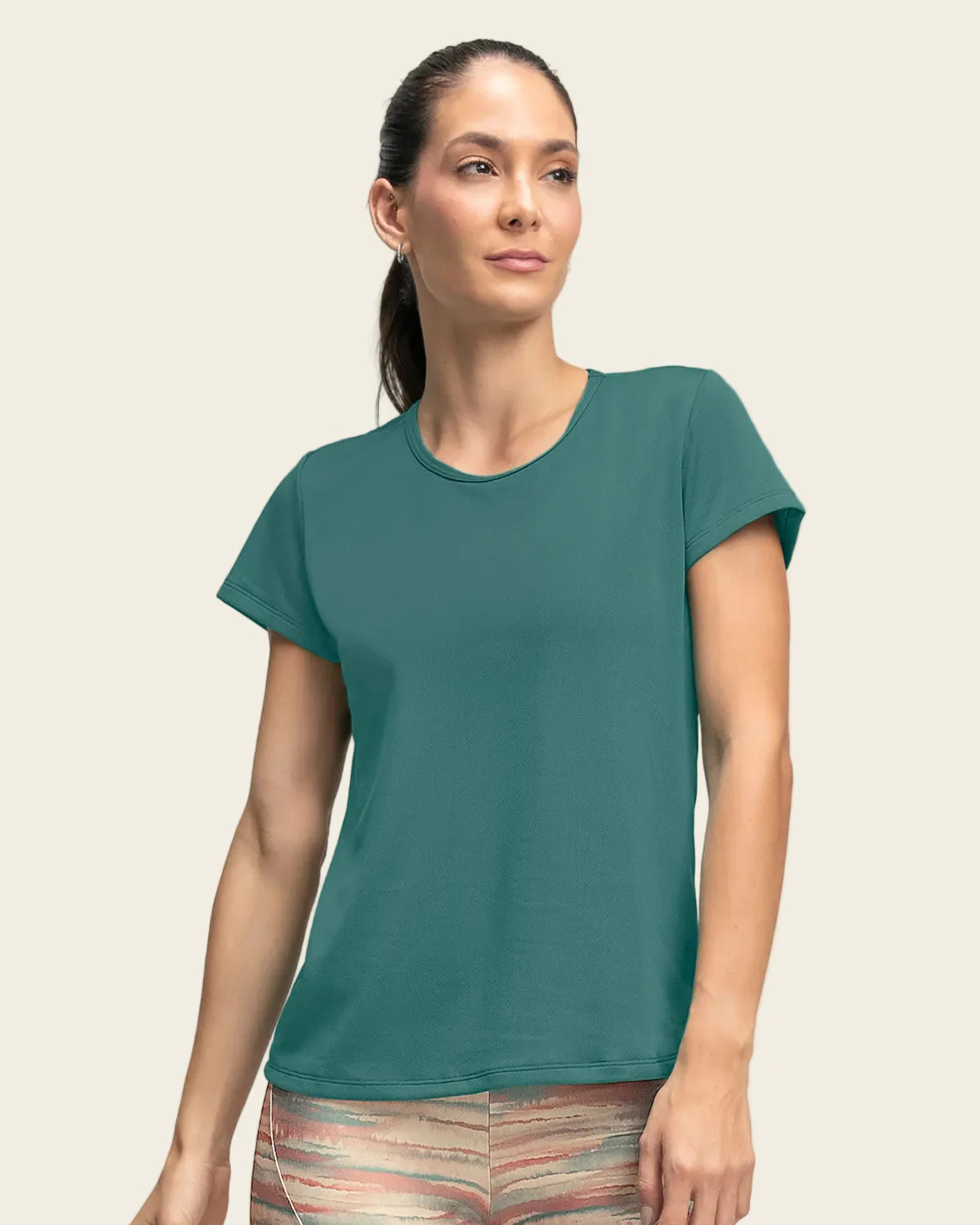 Quick-Dry Short Sleeve Round-Neck Active Tee - Image 18