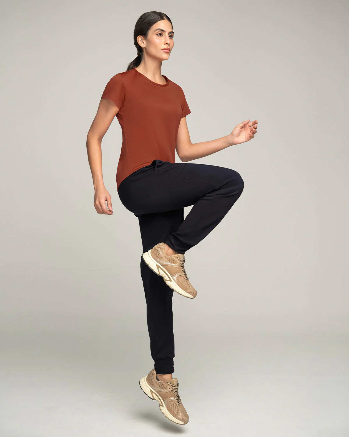 Quick-Dry Short Sleeve Round-Neck Active Tee - Image 28