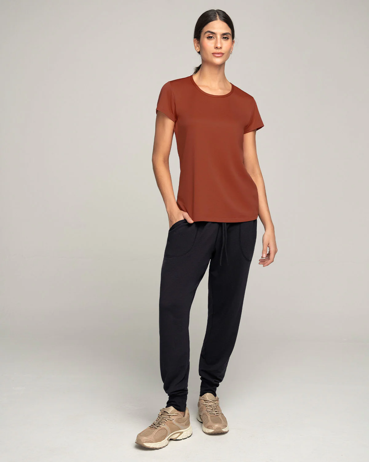 Quick-Dry Short Sleeve Round-Neck Active Tee - Image 29