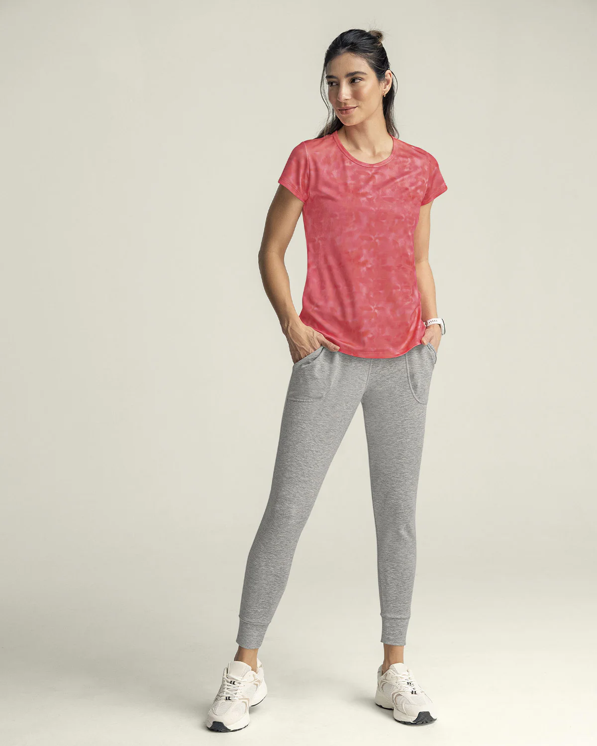 Quick-Dry Short Sleeve Round-Neck Active Tee - Image 33