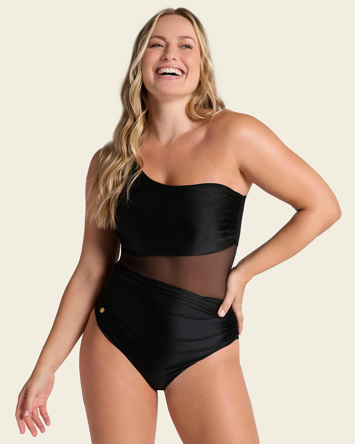 Radiant One-Shoulder One-Piece Shaping Swimsuit - Image 9