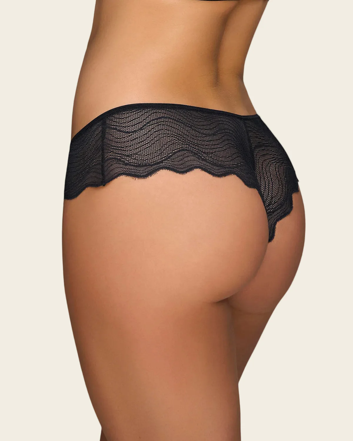 Scalloped Sheer Lace Cheeky Panty - Image 14
