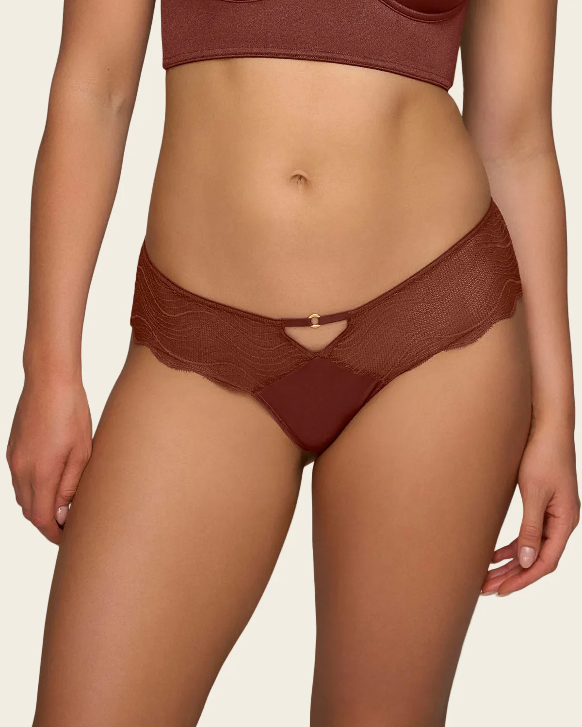 Scalloped Sheer Lace Cheeky Panty - Image 9