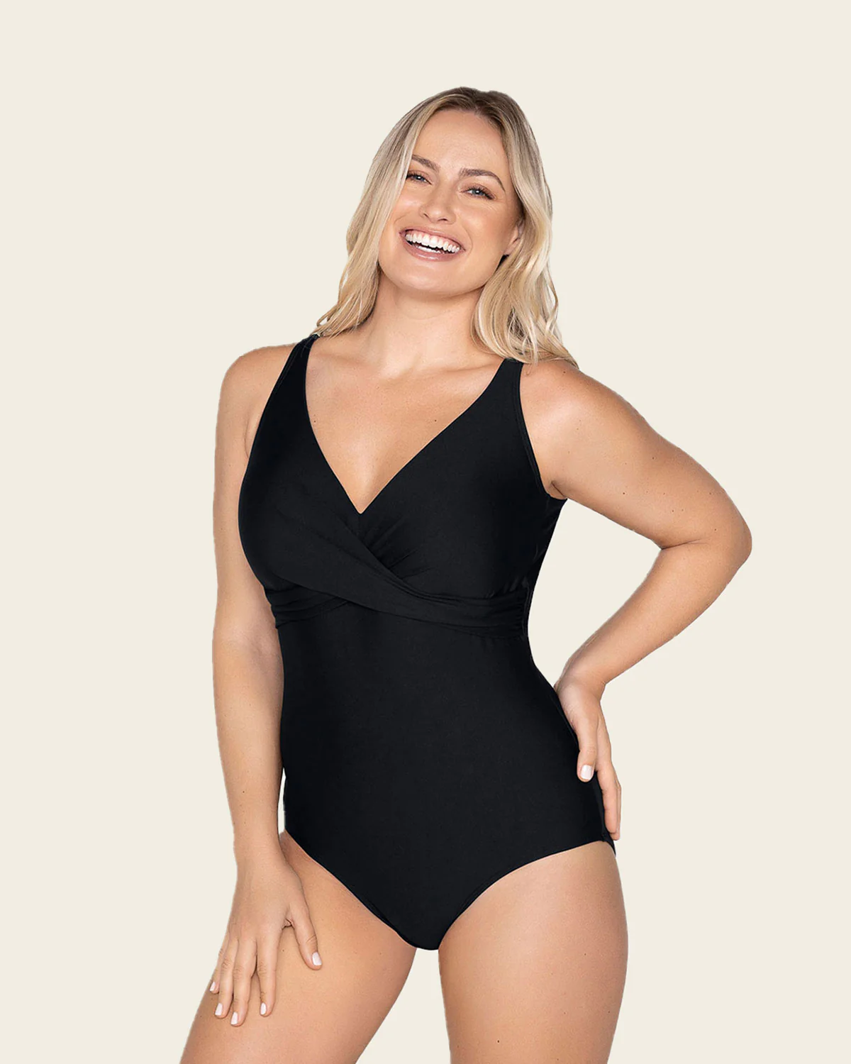 Sculpting Classic One-Piece Swimsuit Criss-Cross Top