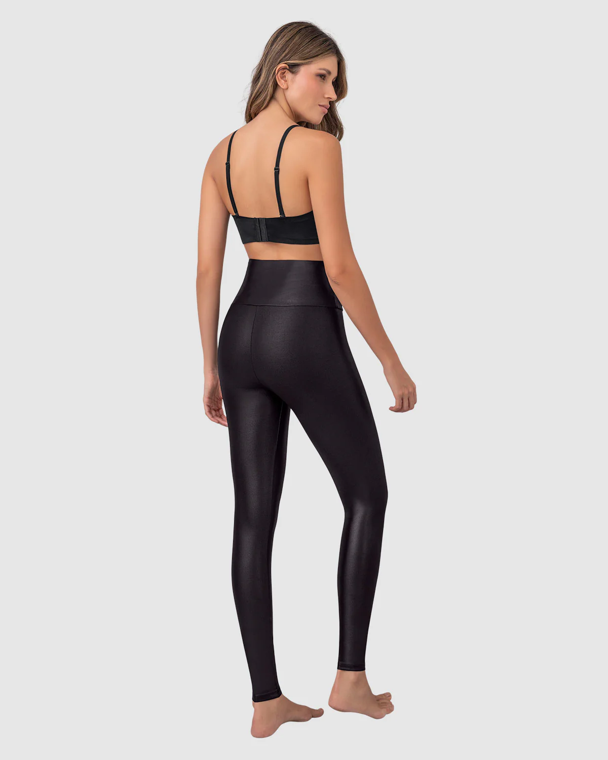 Sculpting Faux Leather Legging - Image 2