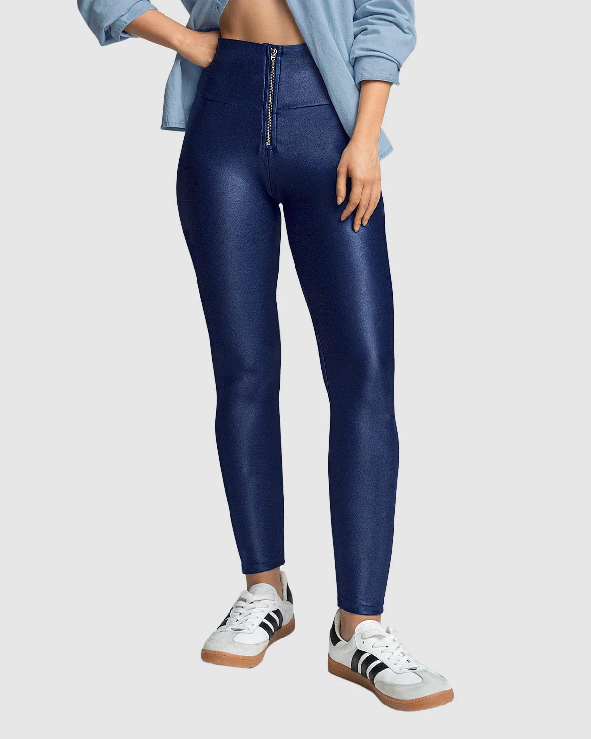 Sculpting Faux Leather Legging - Image 6
