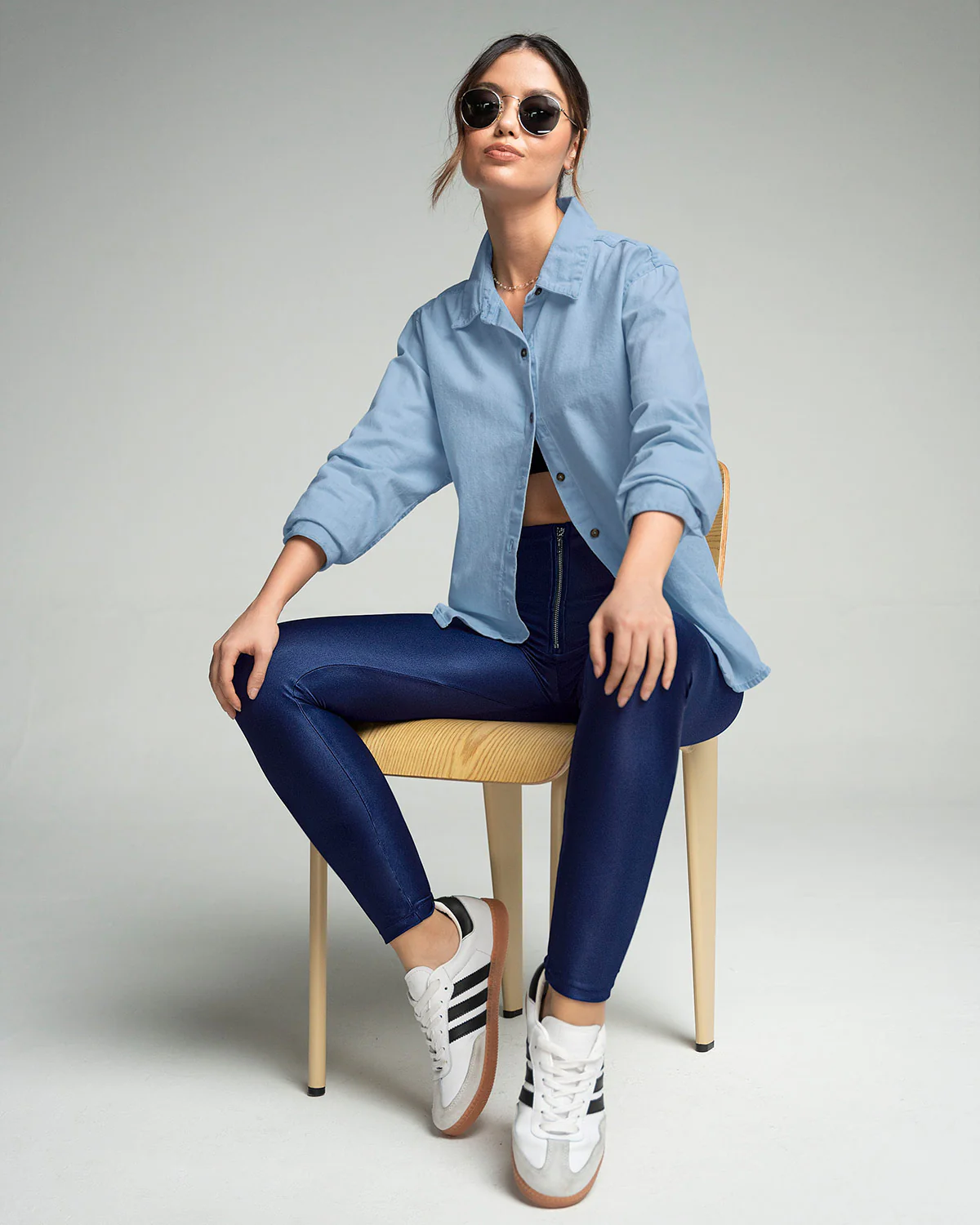 Sculpting Faux Leather Legging - Image 8