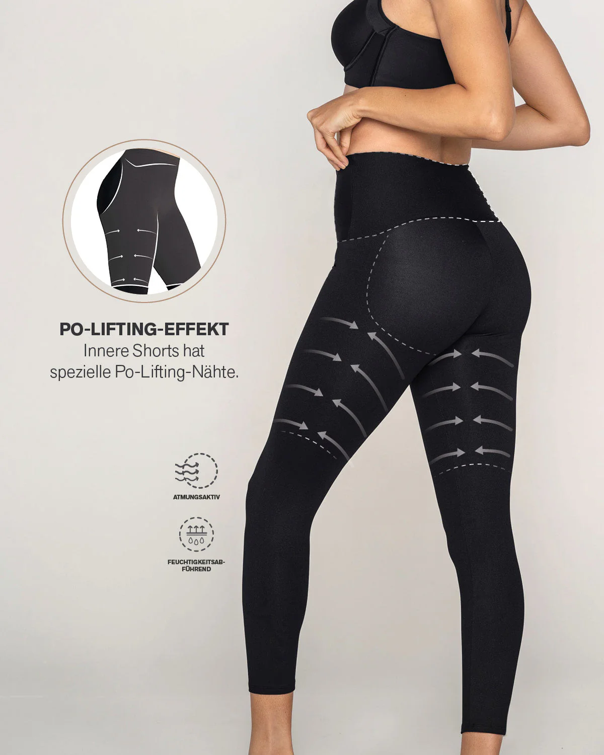 Sculpting Shaper Legging with Butt-Lifting Inner Short - Image 11