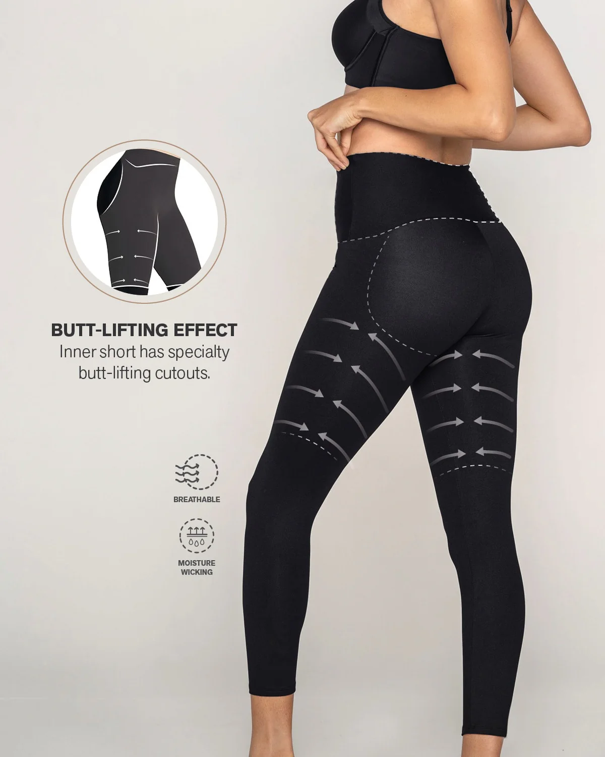 Sculpting Shaper Legging with Butt-Lifting Inner Short - Image 9