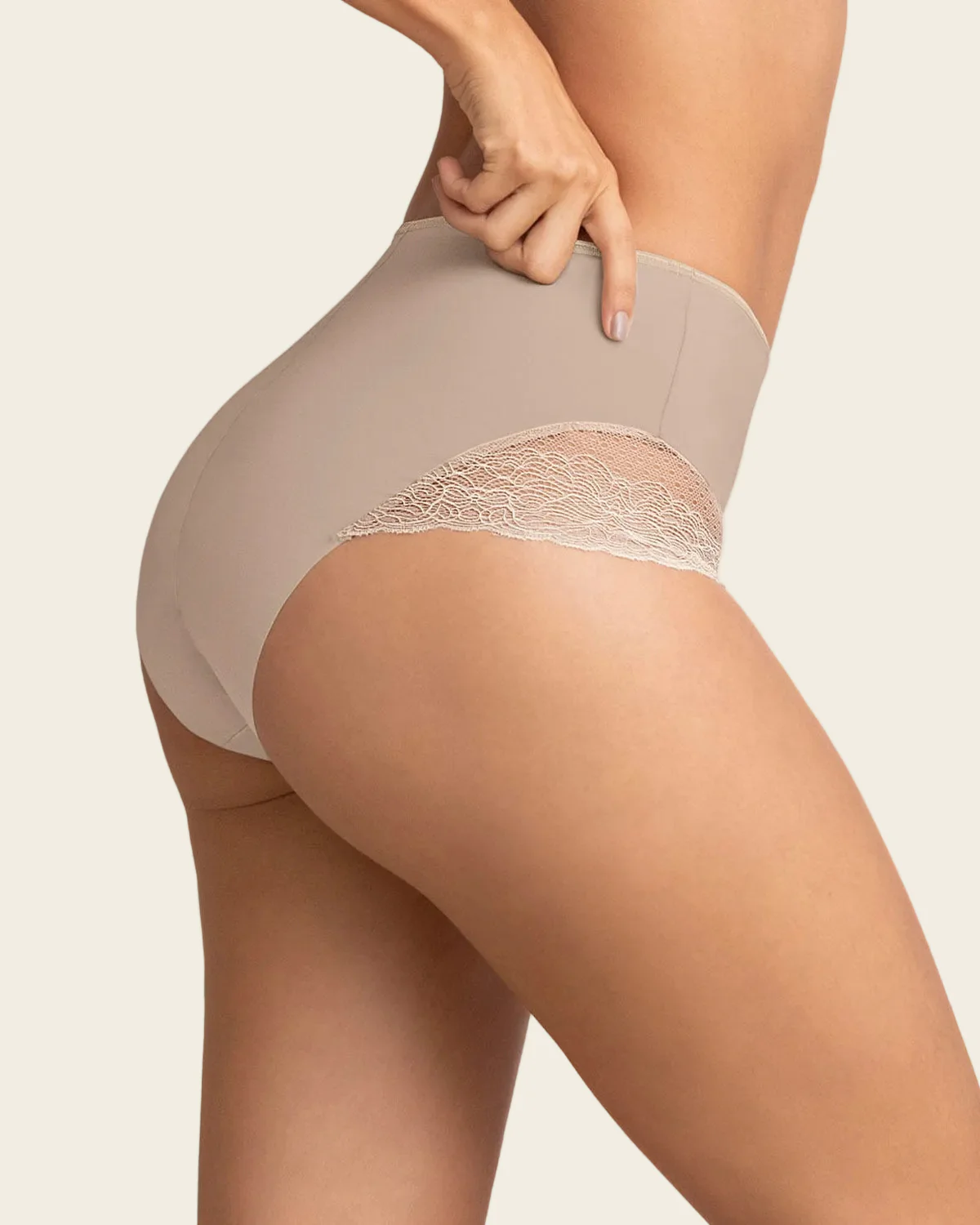 Sheer Lace Accent Shaper Knicker - Image 5
