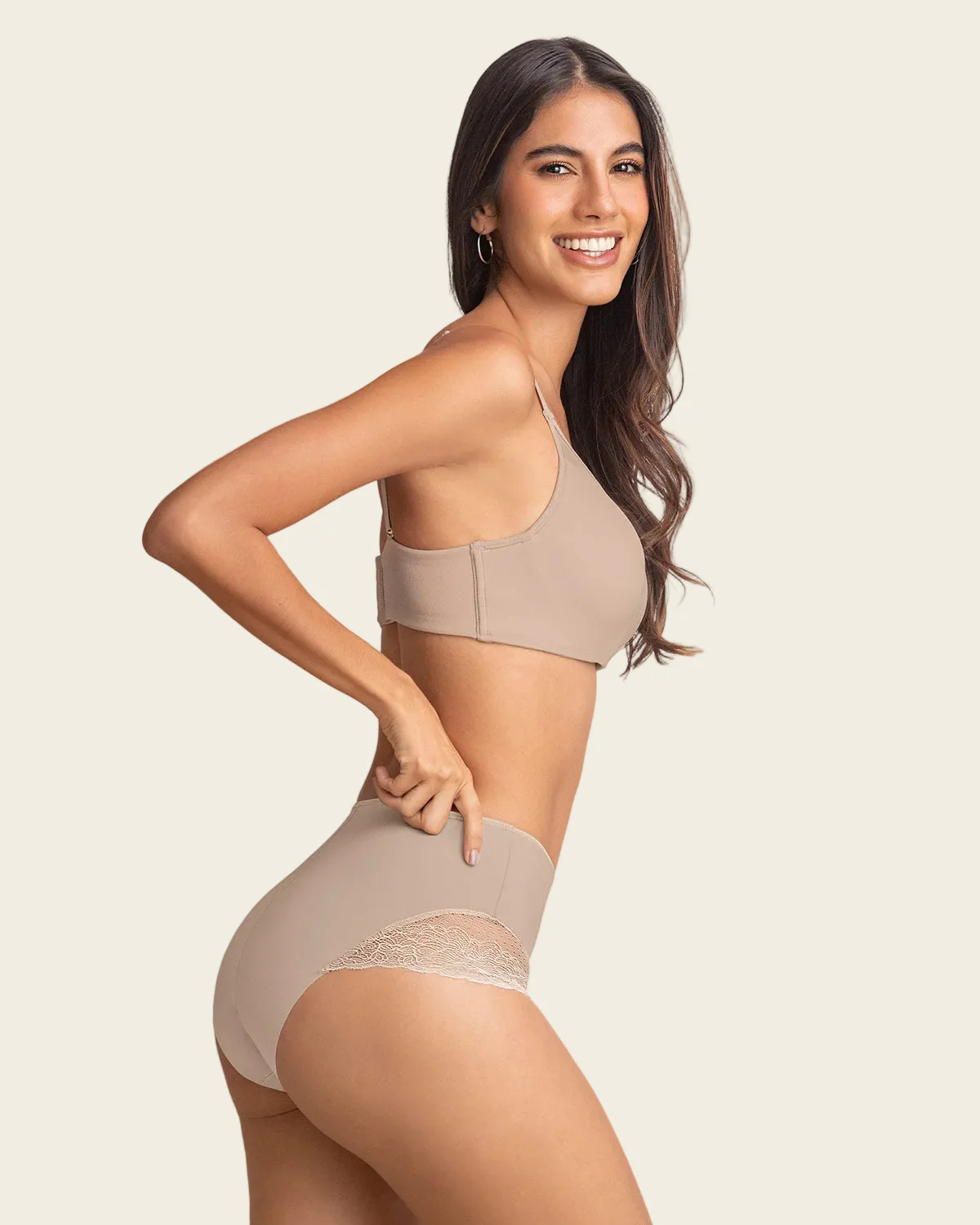 Sheer Lace Accent Shaper Knicker - Image 7
