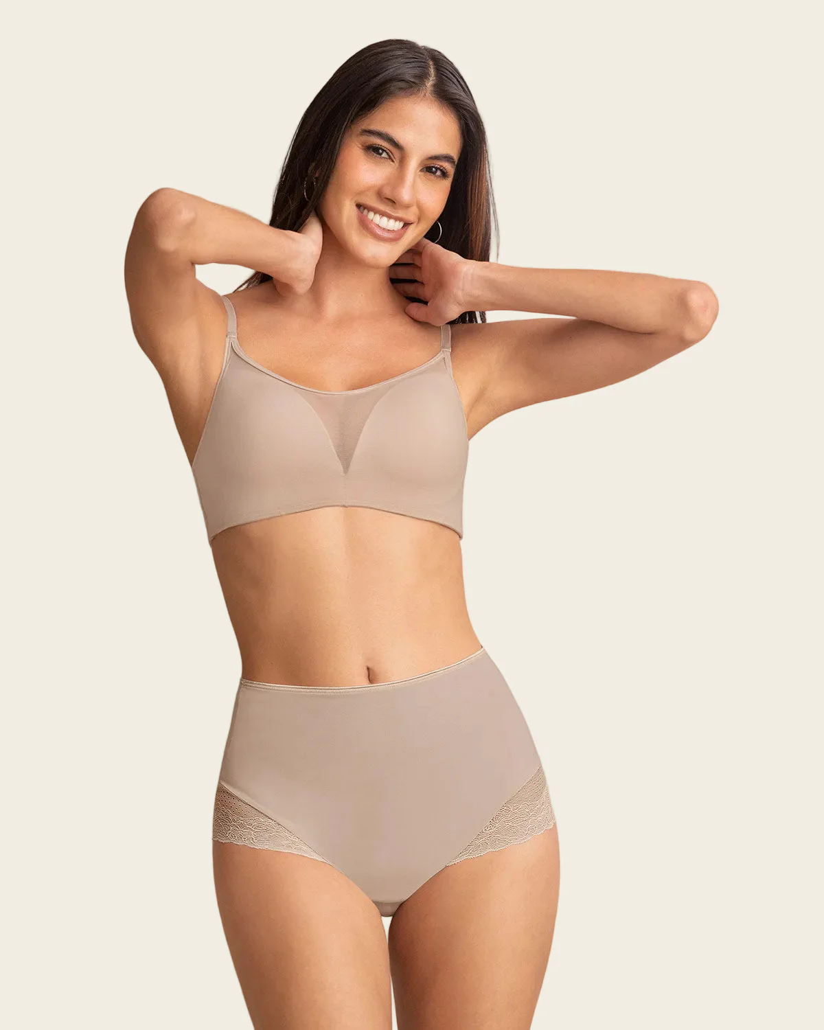 Sheer Lace Accent Shaper Knicker - Image 8