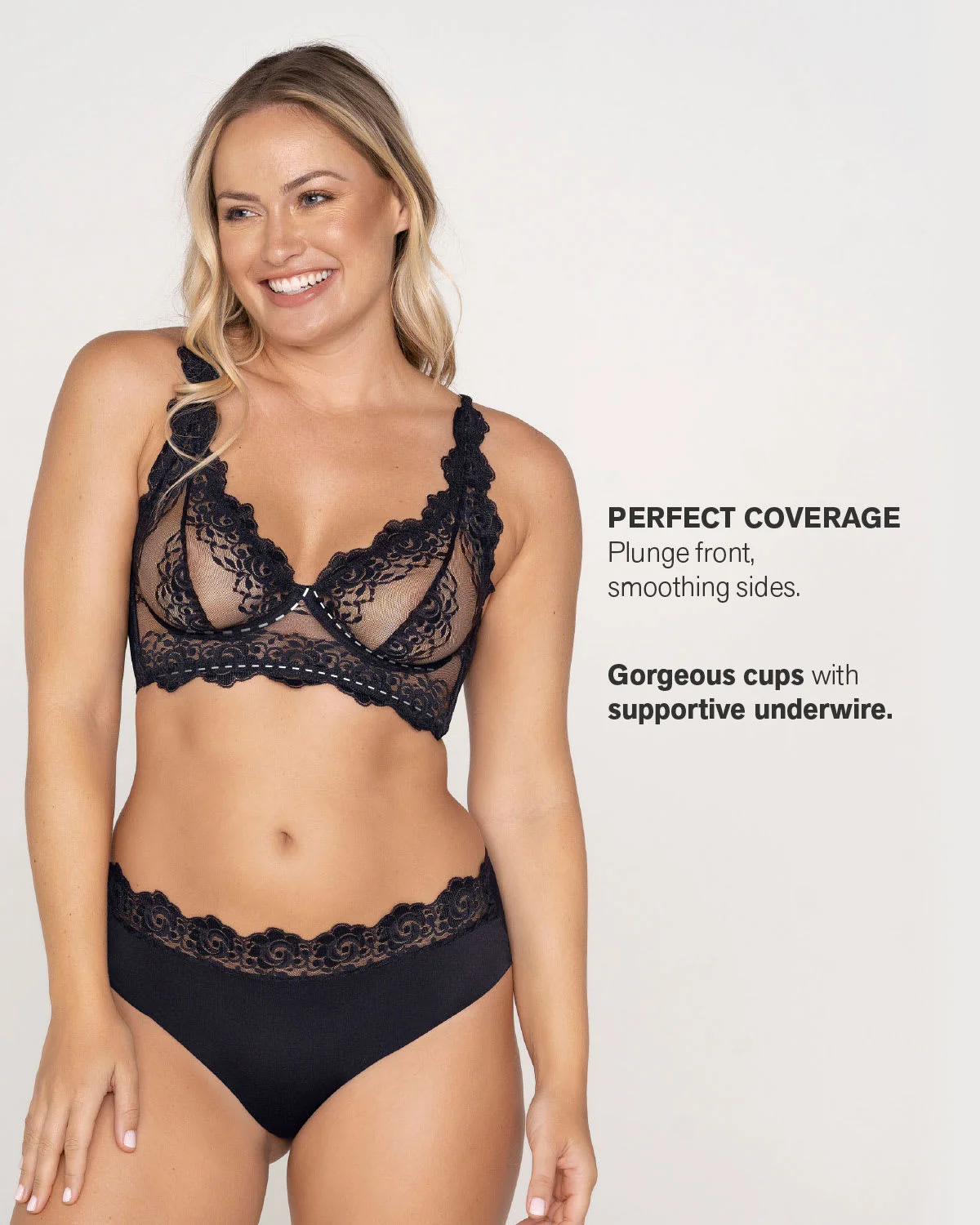 Sheer Lace Underwire Bustier Bra - Image 14