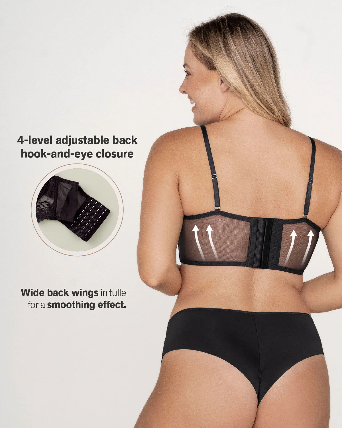 Sheer Lace Underwire Bustier Bra - Image 15