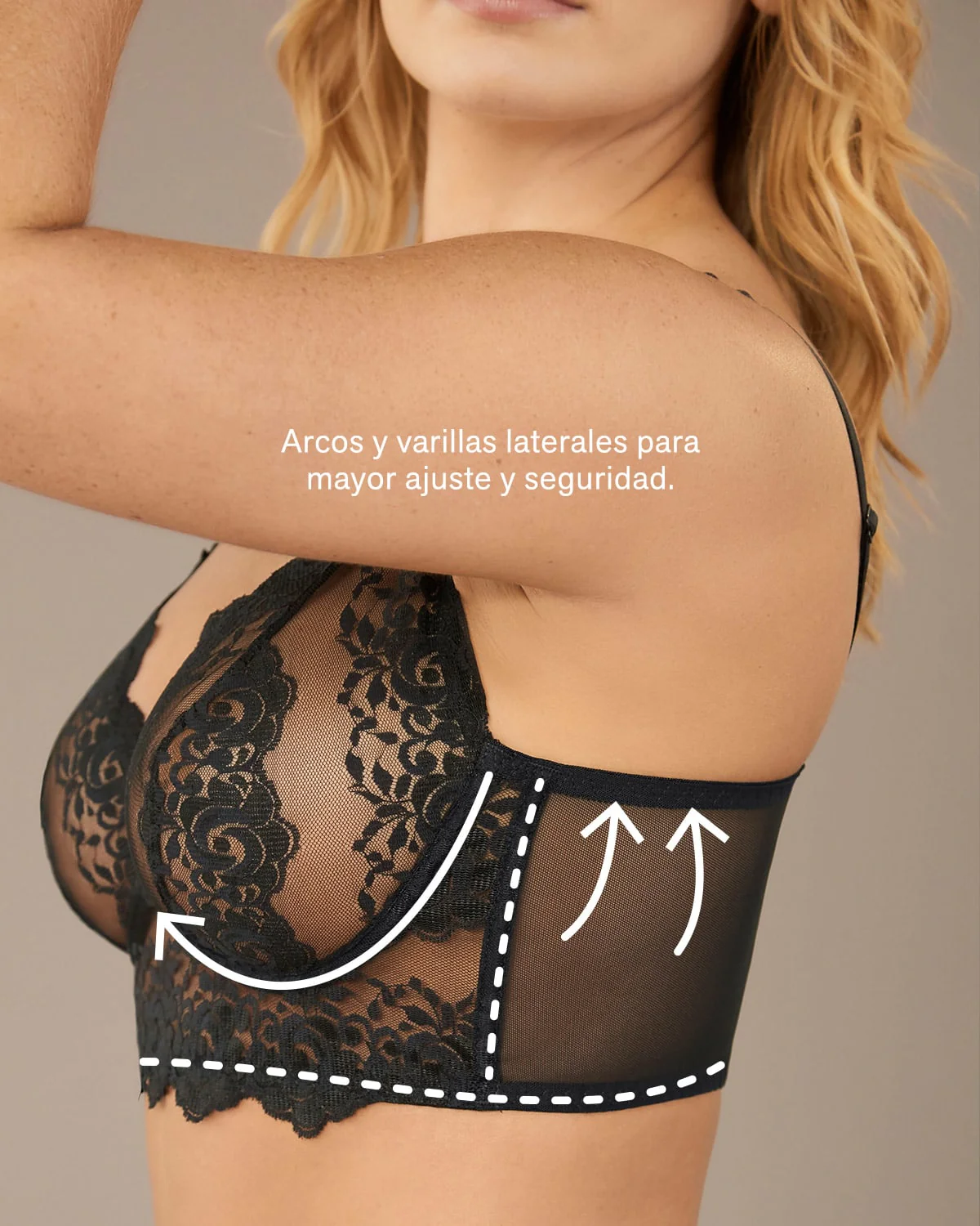 Sheer Lace Underwire Bustier Bra - Image 9
