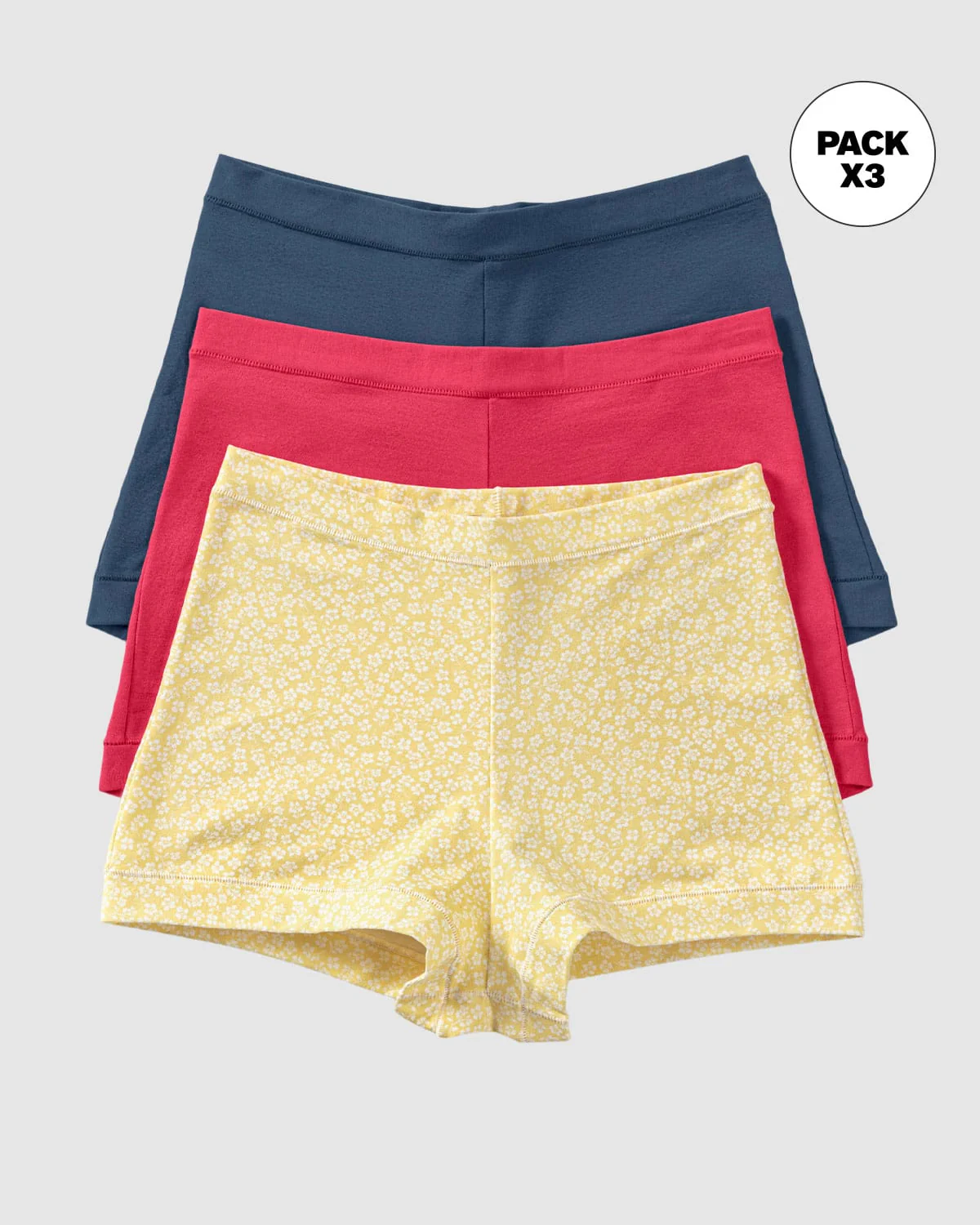 Simply Comfortable 3-Pack Boyshort Knicker in Cotton - Image 6