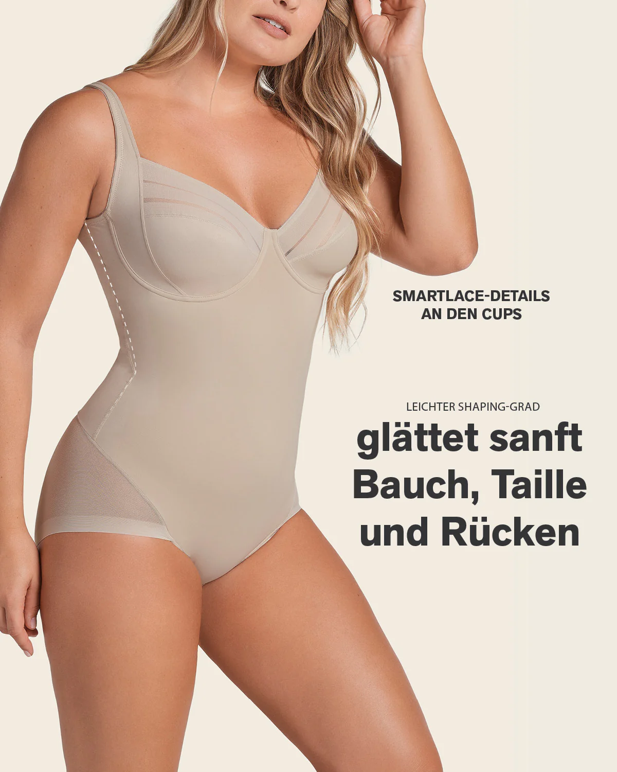 Smoothing Shaper Bodysuit with Underwire Cups - Image 11