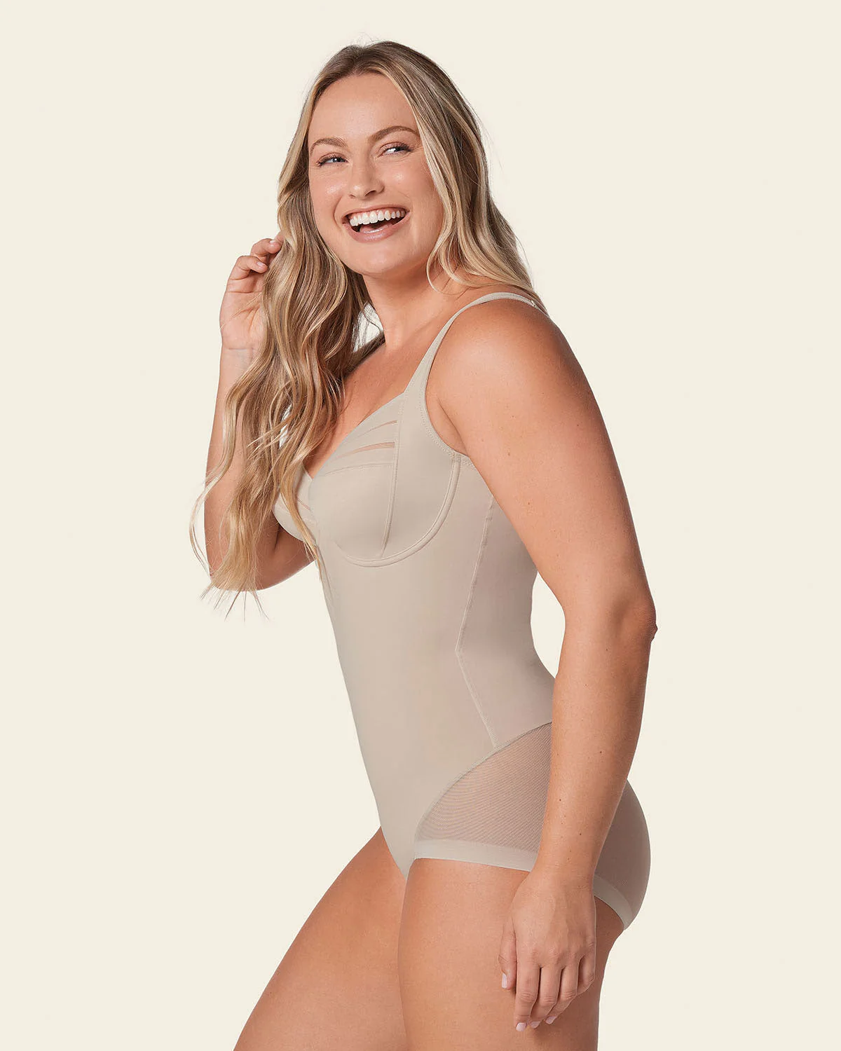 Smoothing Shaper Bodysuit with Underwire Cups - Image 12