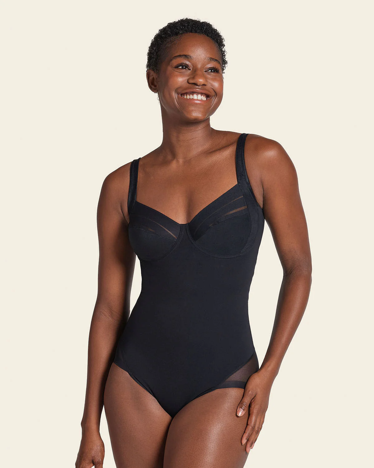 Smoothing Shaper Bodysuit with Underwire Cups - Image 15