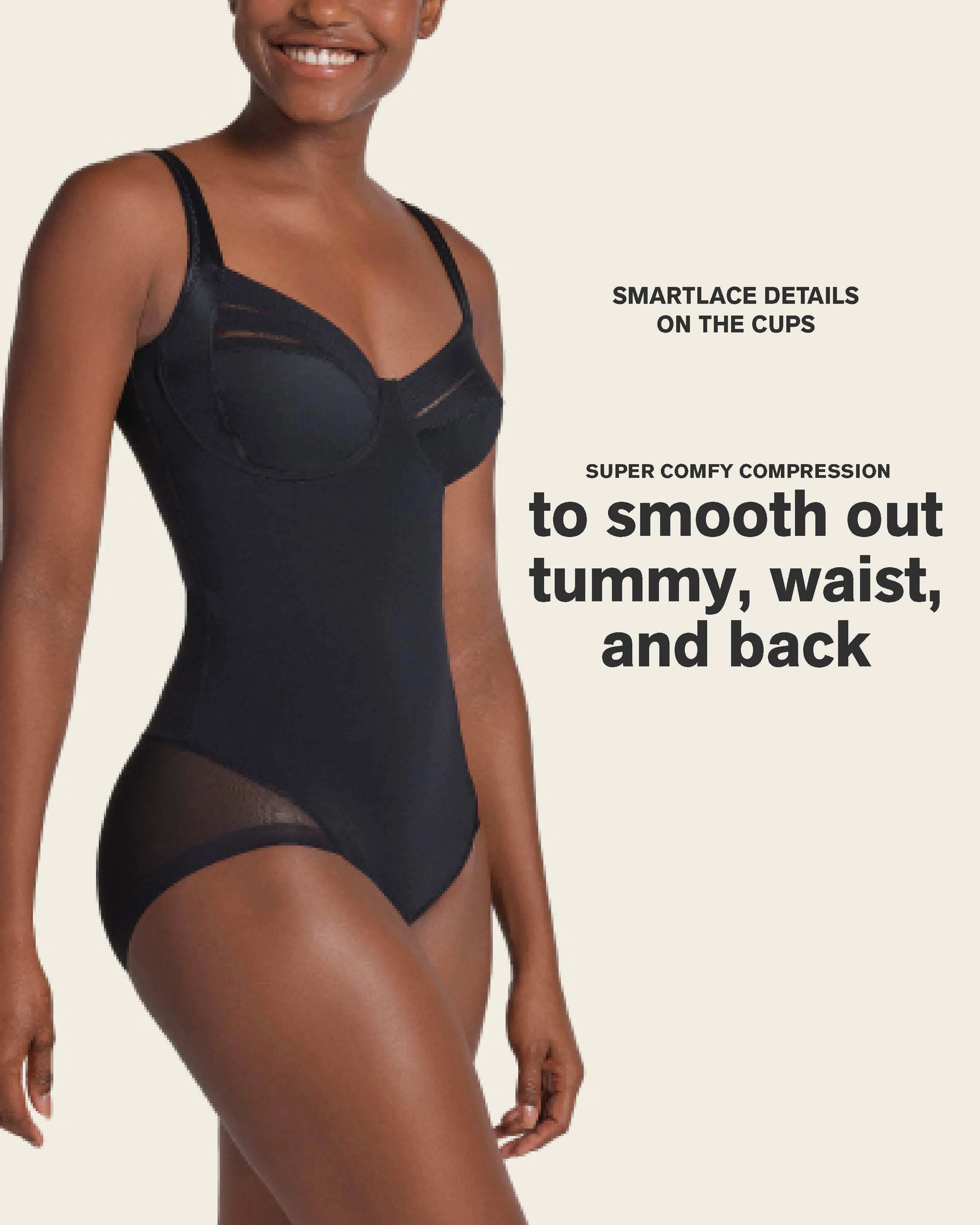 Smoothing Shaper Bodysuit with Underwire Cups - Image 19