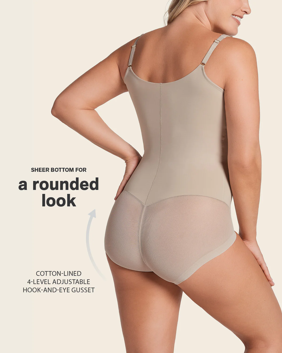 Smoothing Shaper Bodysuit with Underwire Cups - Image 4