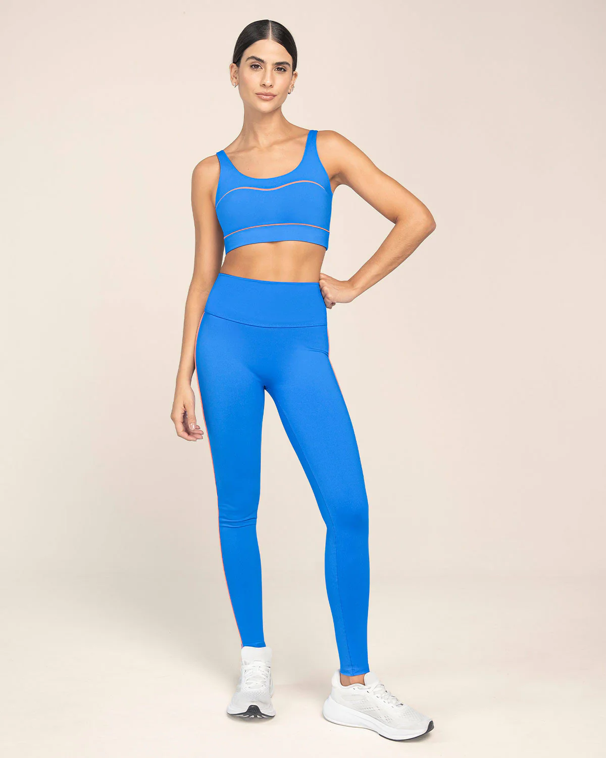 Sports Bra with Contrast Double Straps - Image 21