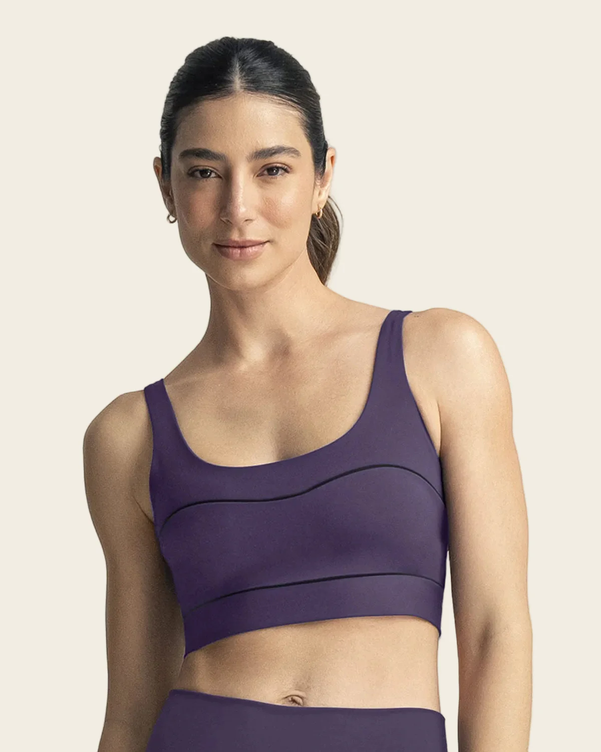 Sports Bra with Contrast Double Straps - Image 7