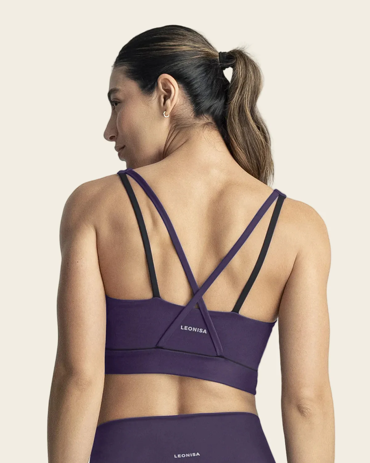 Sports Bra with Contrast Double Straps - Image 8