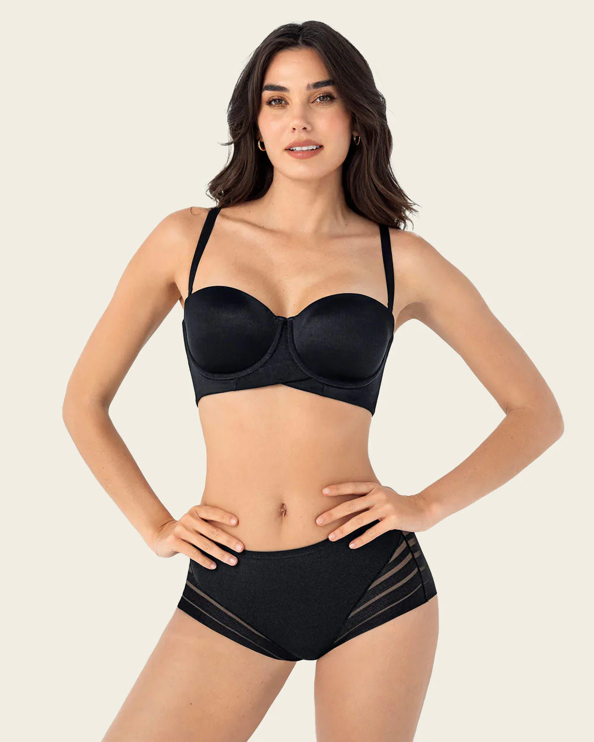Strapless Contouring Lined Bra with Criss-Cross Underbust Band - Image 13