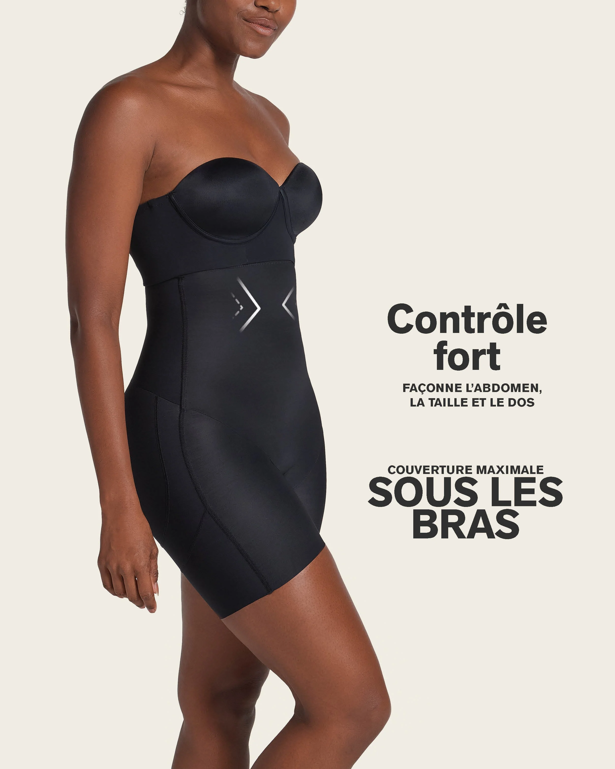 Strapless Sculpting Step-in Body Shaper with Short Bottom - Image 11