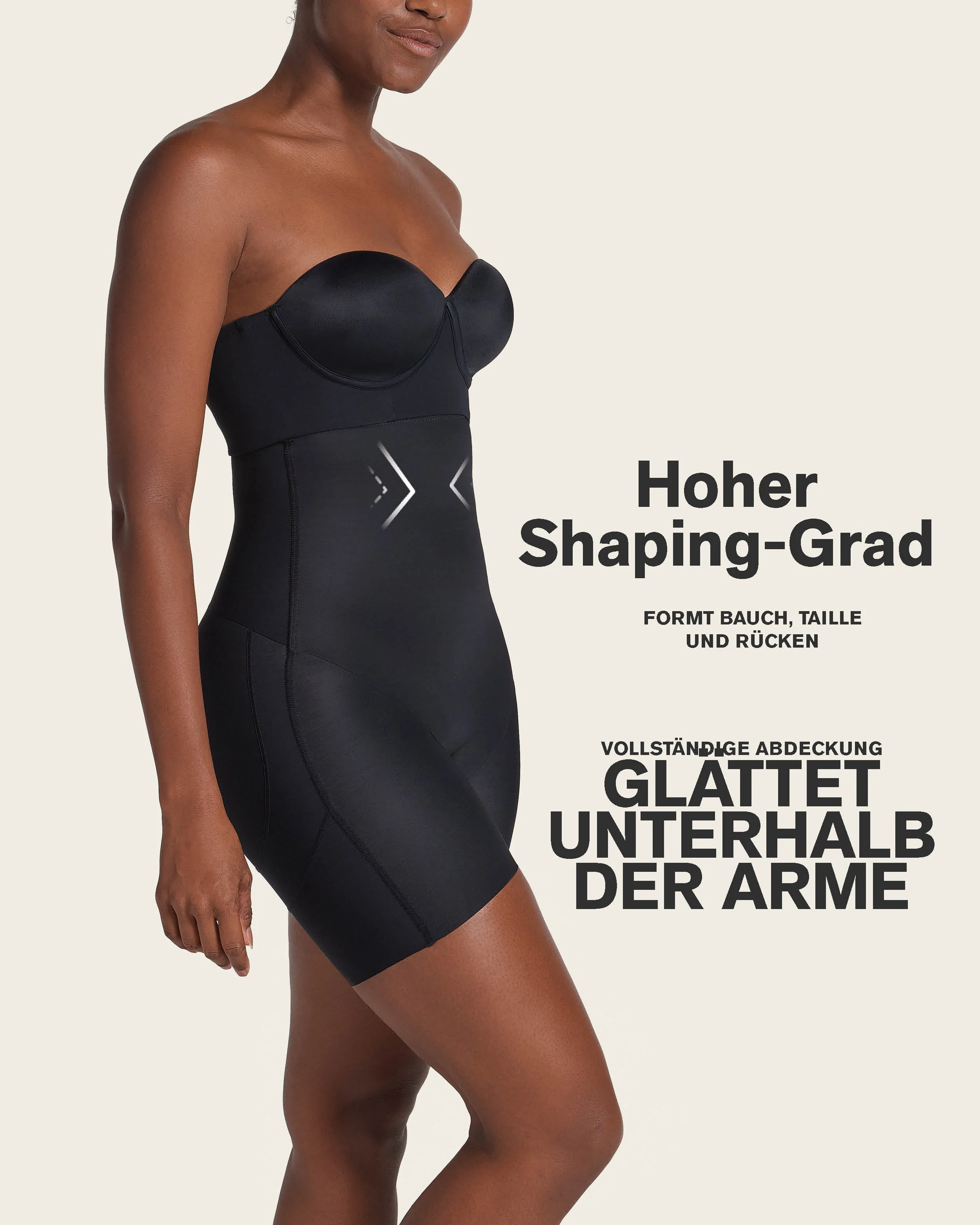 Strapless Sculpting Step-in Body Shaper with Short Bottom - Image 13