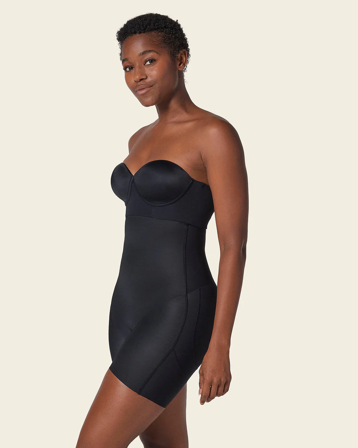 Strapless Sculpting Step-in Body Shaper with Short Bottom - Image 15
