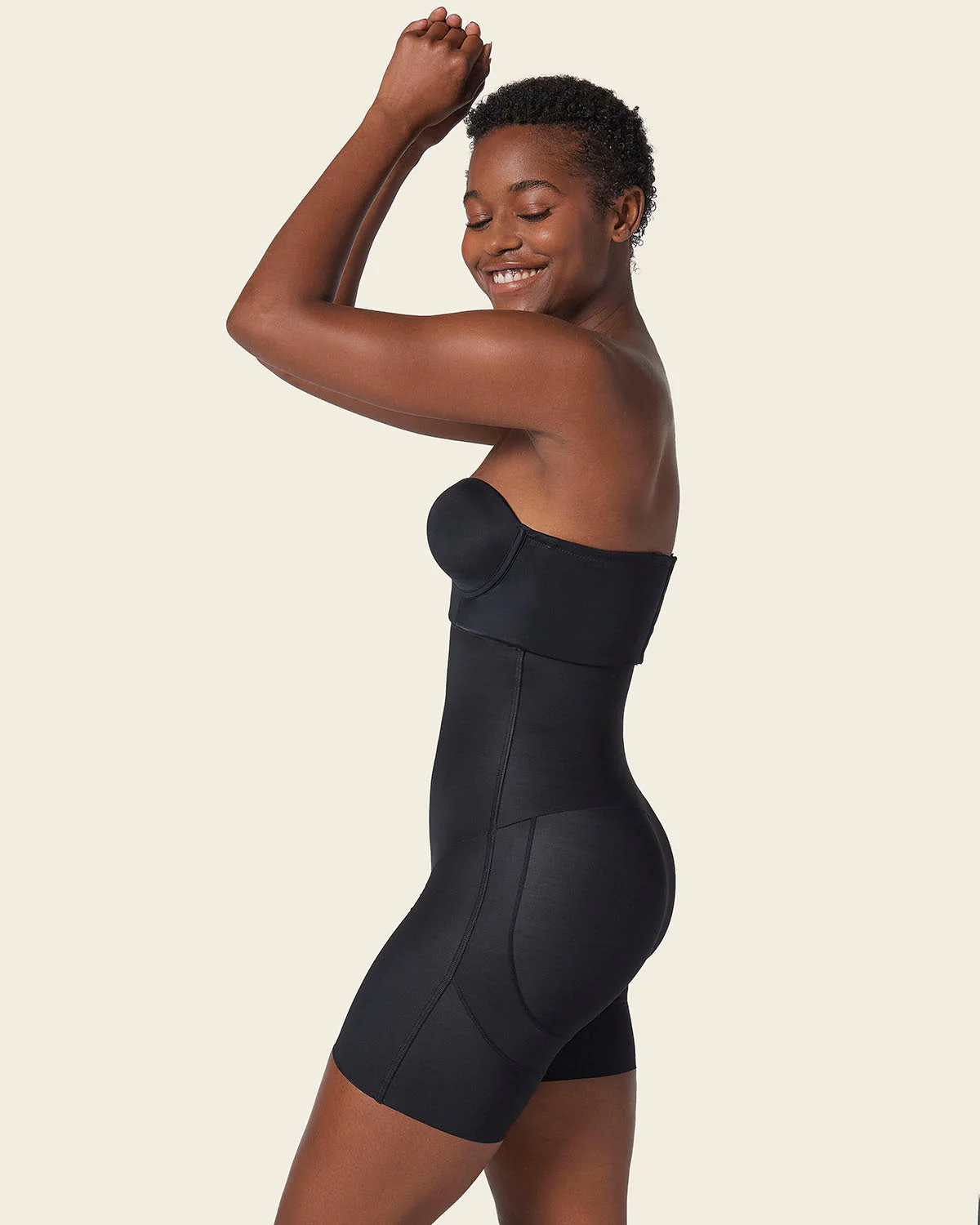 Strapless Sculpting Step-in Body Shaper with Short Bottom - Image 16