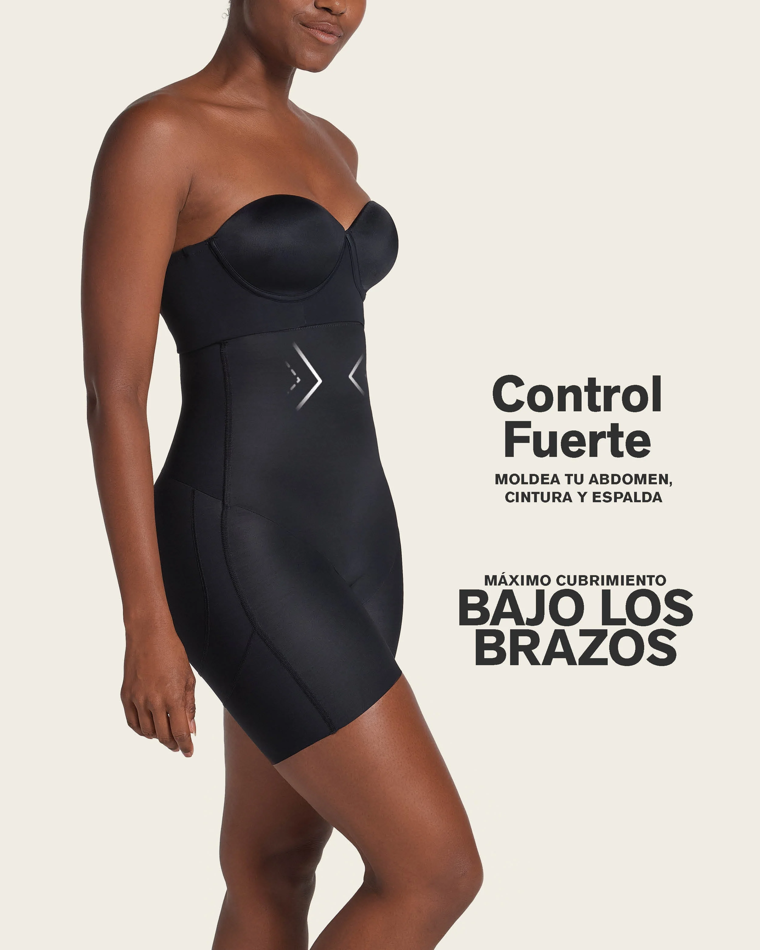 Strapless Sculpting Step-in Body Shaper with Short Bottom - Image 5
