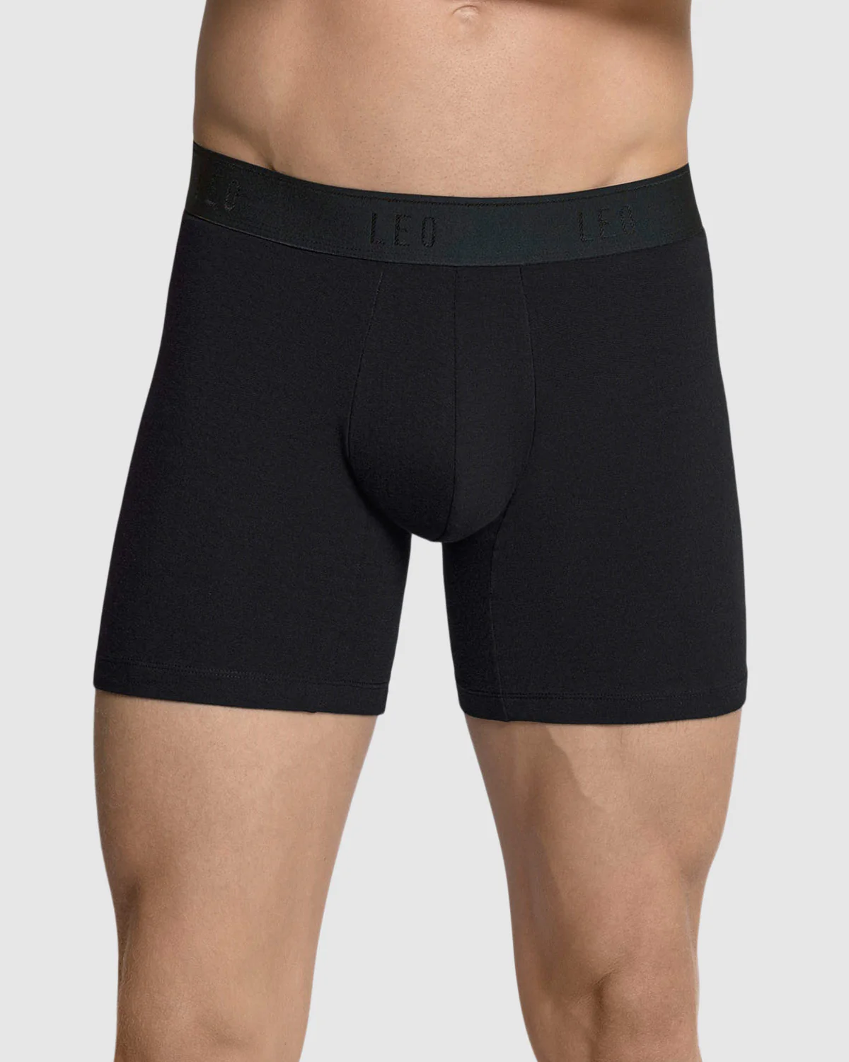 Stretch Cotton Mid-thigh Boxer Brief