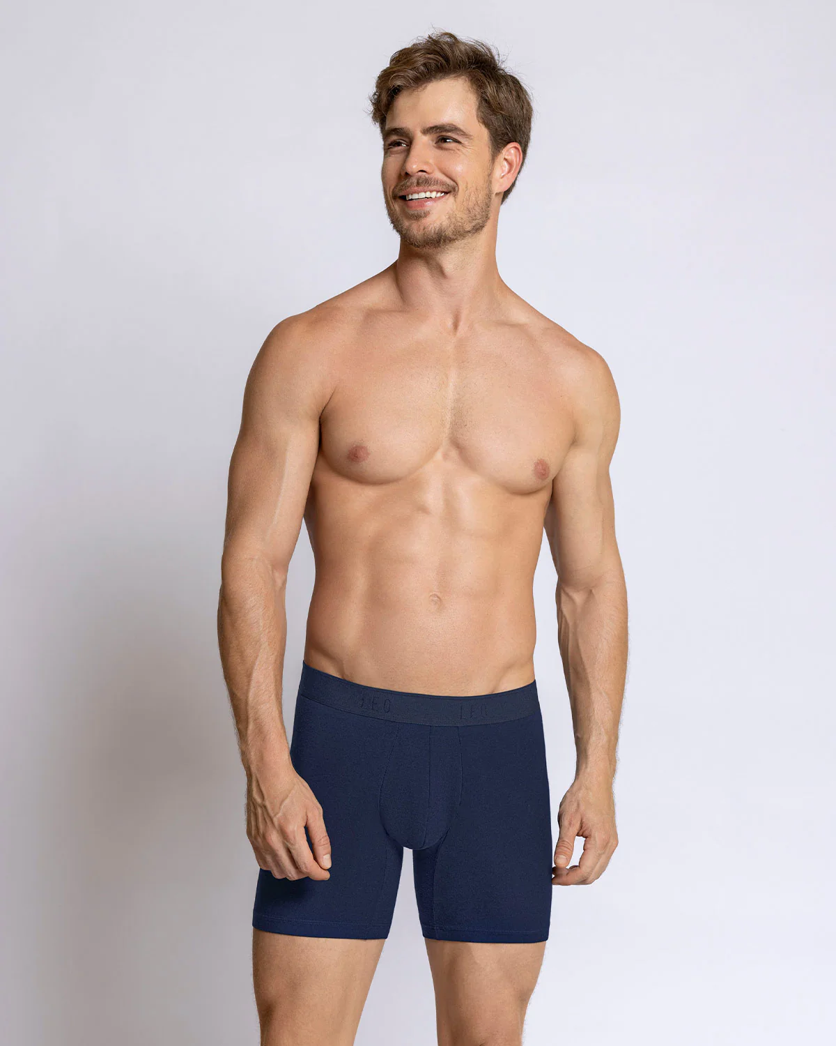 Stretch Cotton Mid-thigh Boxer Brief - Image 12
