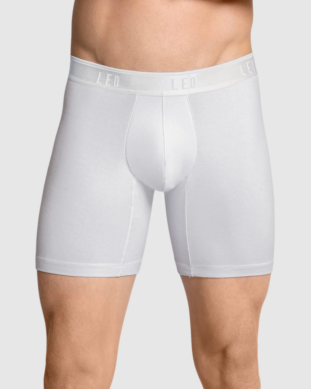 Stretch Cotton Mid-thigh Boxer Brief - Image 6