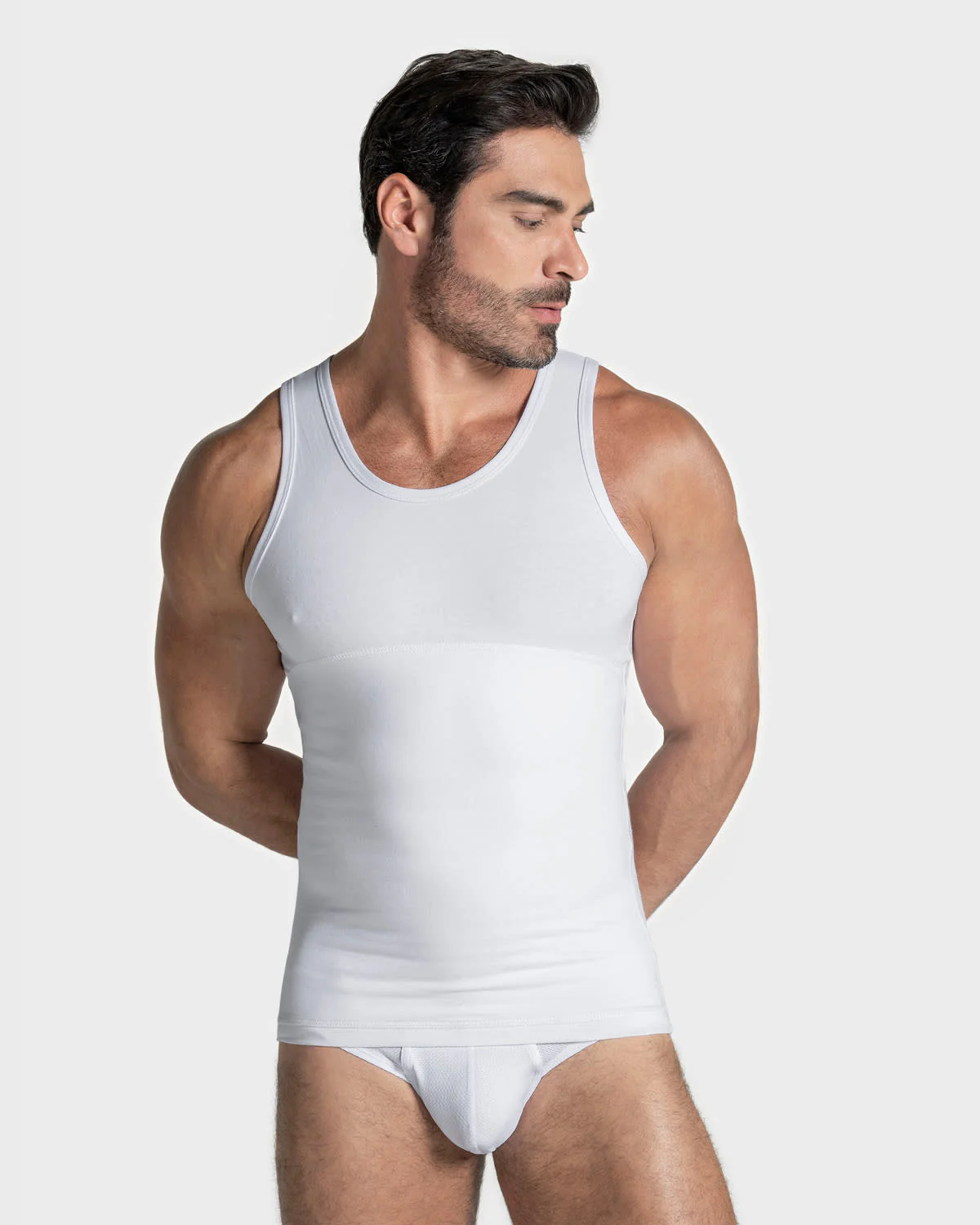 Stretch Cotton Moderate Shaper Tank - Image 4