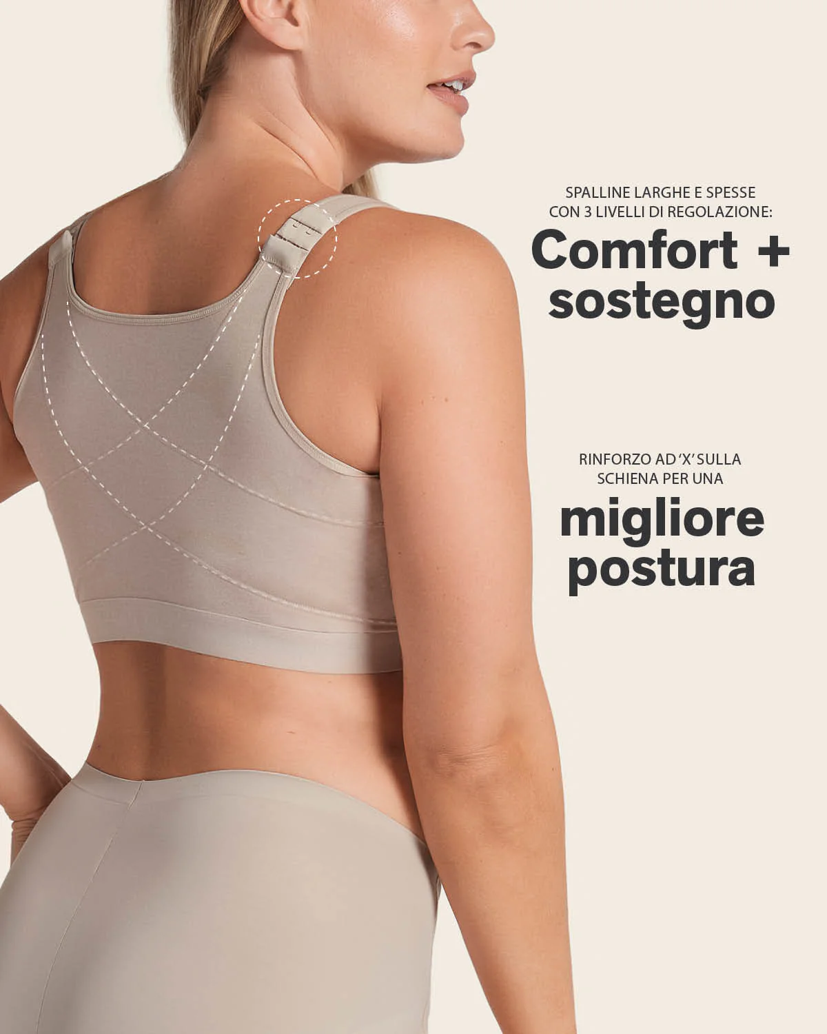 Stretch Cotton Wireless Posture Corrector Bra - Image 11