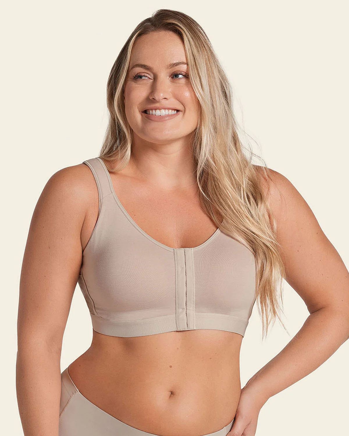Stretch Cotton Wireless Posture Corrector Bra - Image 12