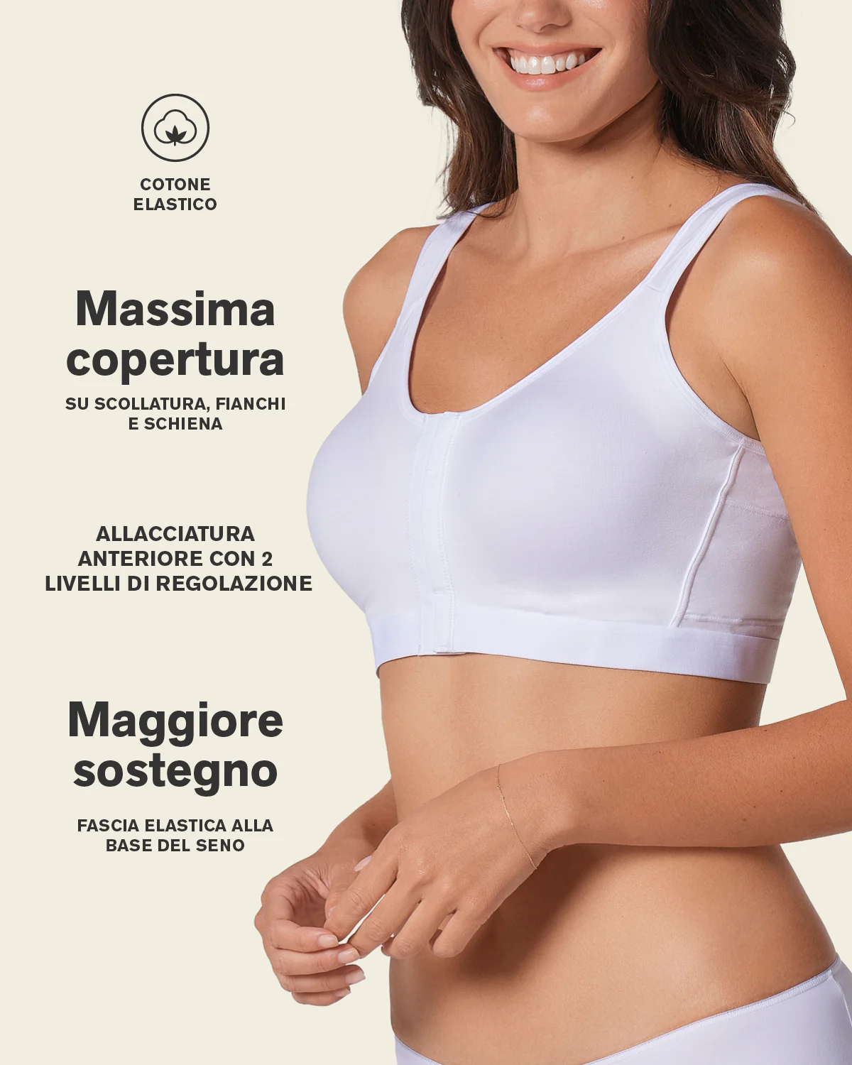 Stretch Cotton Wireless Posture Corrector Bra - Image 23